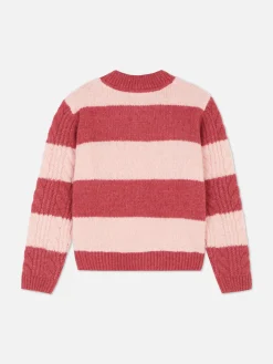 Jersey De Punto De Ochos A Rayas