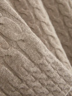 Jersey De Punto De Ochos De Cuello Alto