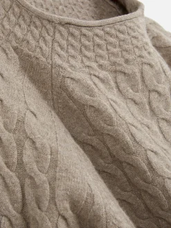 Jersey De Punto De Ochos De Cuello Alto