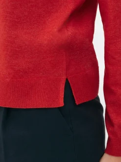 Jersey De Punto Fino Con Cuello Redondo