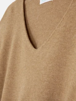 Jersey De Punto Fino Con Cuello De Pico