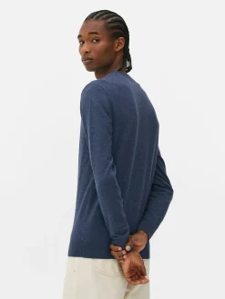 Jersey De Punto Fino Y Cuello Redondo