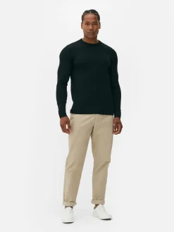 Jersey De Punto Fino Y Cuello Redondo