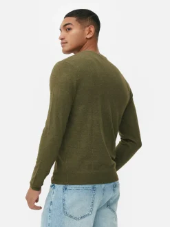 Jersey De Punto Fino Y Cuello Redondo