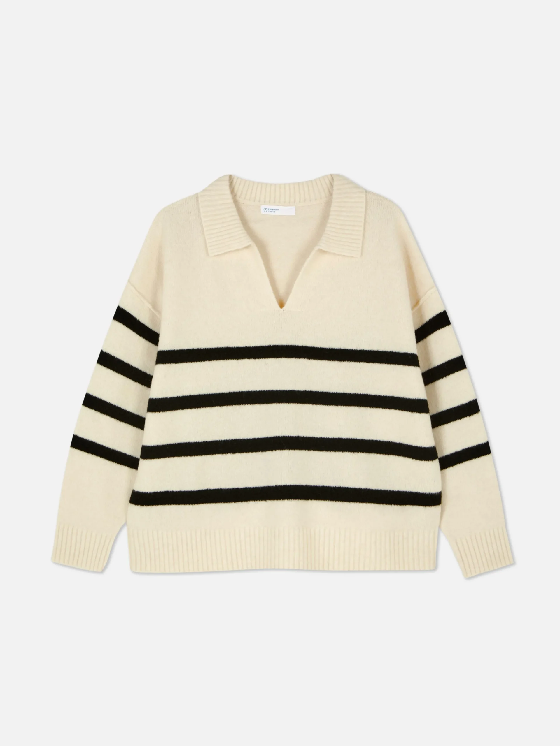 Jersey De Rayas Con Cuello Tipo Polo