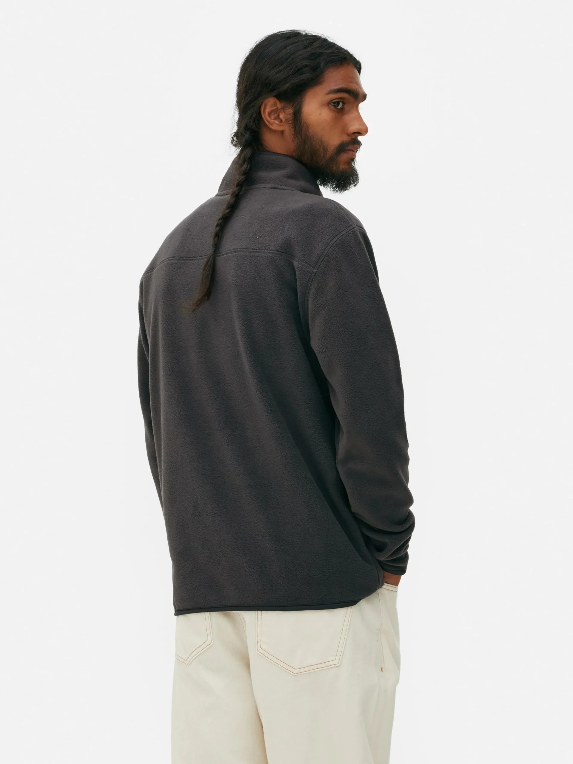 Jersey Polar Con Media Cremallera