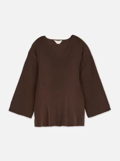 Jersey Premamá Con Cuello De Pico