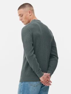 Jersey Tipo Polo Texturizado