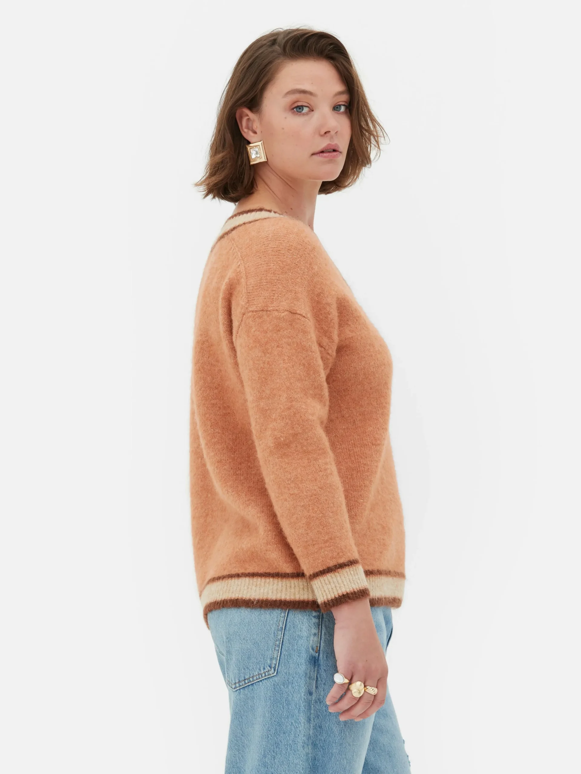 Jersey Vintage Con Cuello De Pico De Rita Ora