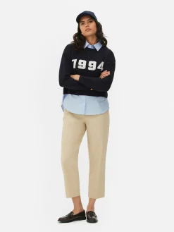 Jersey Y Camisa De Punto Con Eslogan Dos En Uno