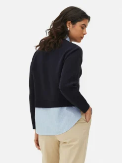 Jersey Y Camisa De Punto Con Eslogan Dos En Uno