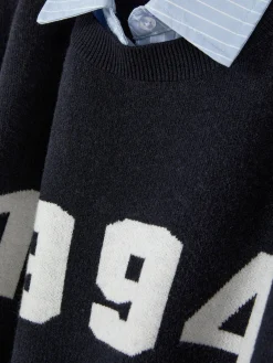 Jersey Y Camisa De Punto Con Eslogan Dos En Uno