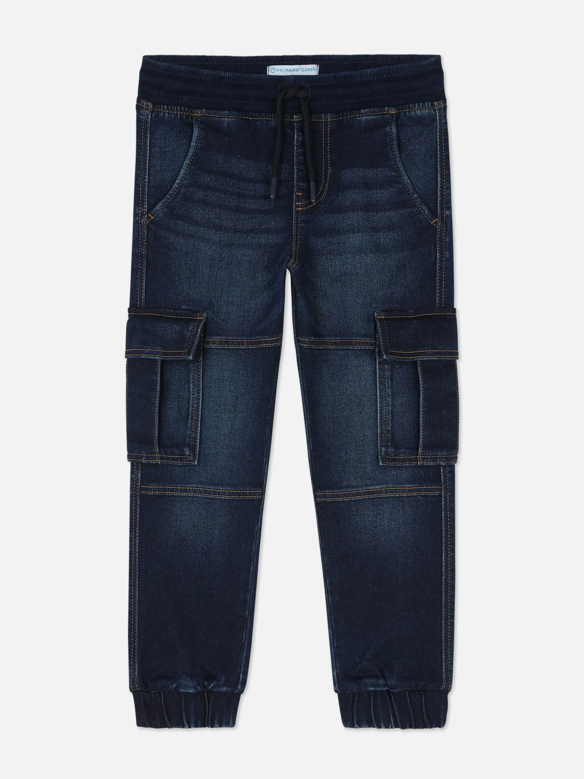 Joggers Cargo En Tejido Vaquero