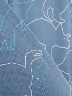 Joggers Con Cordón De Ajuste Y Estampado Gráfico