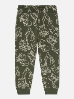 Joggers Con Cordón De Ajuste Y Estampado Gráfico