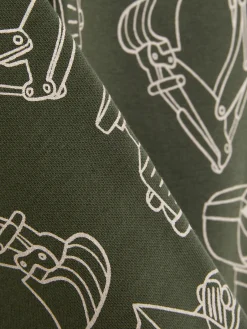 Joggers Con Cordón De Ajuste Y Estampado Gráfico