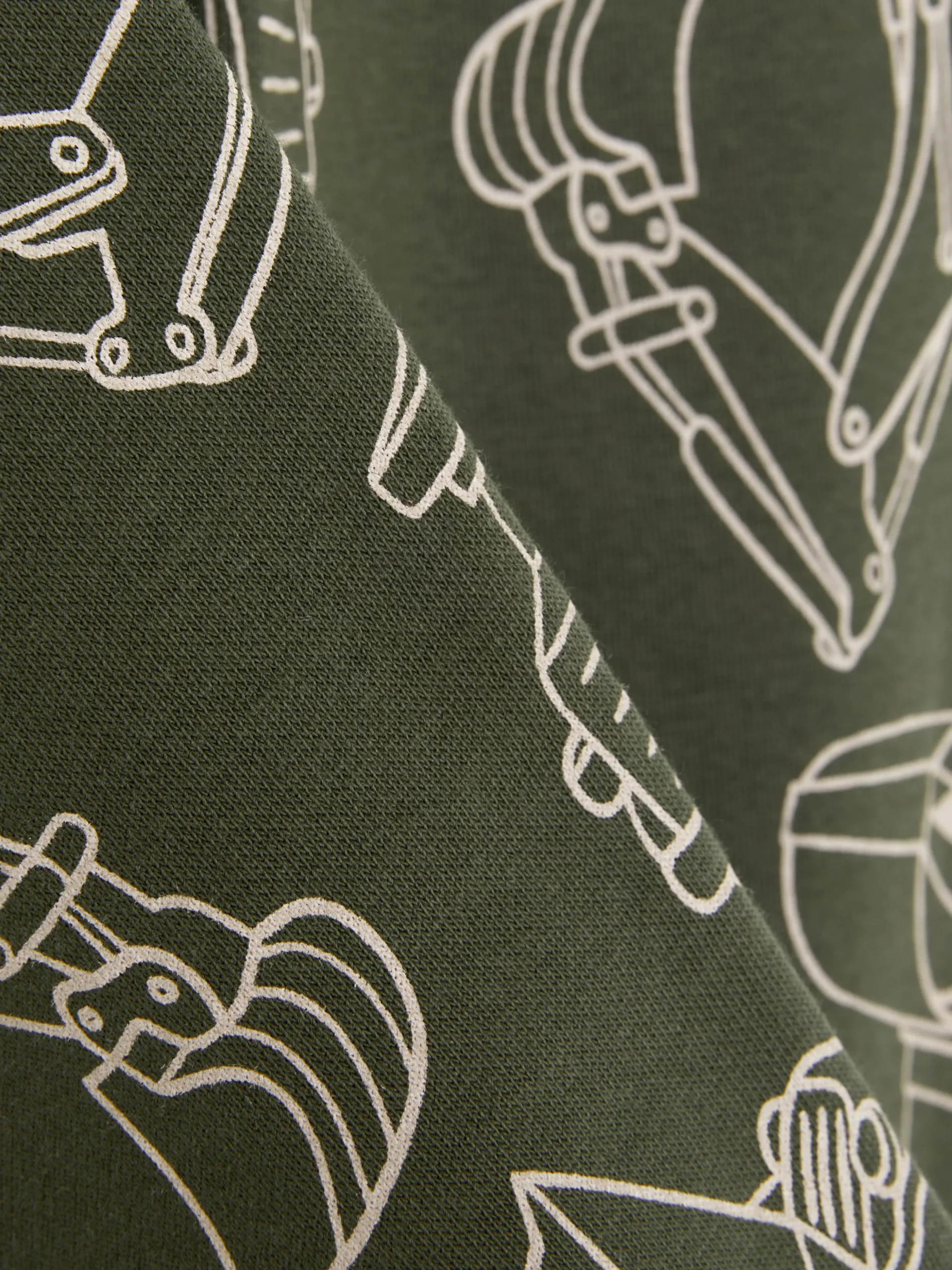 Joggers Con Cordón De Ajuste Y Estampado Gráfico