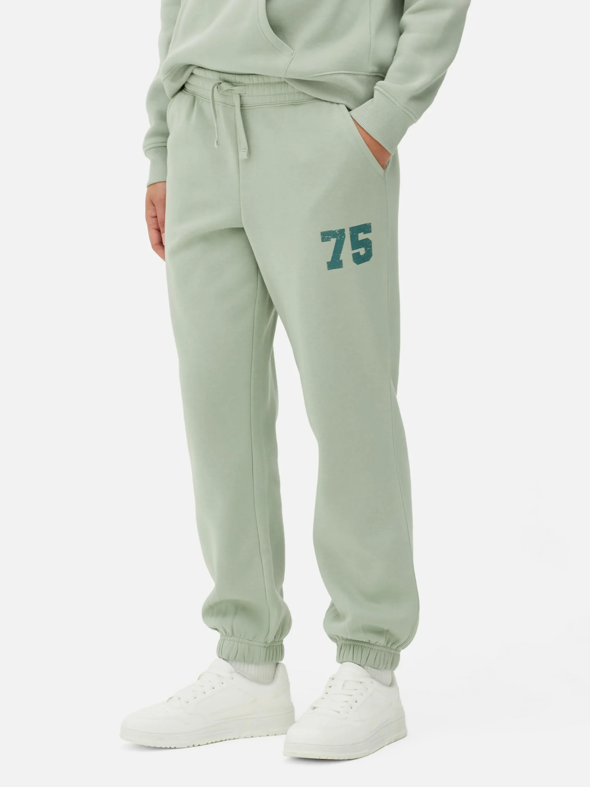 Joggers Con Cordón De Ajuste Y Estampado Gráfico