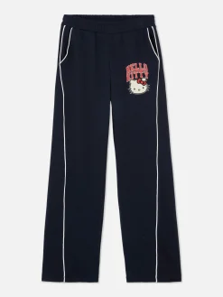 Joggers Rectos Con Raya Lateral De Hello Kitty