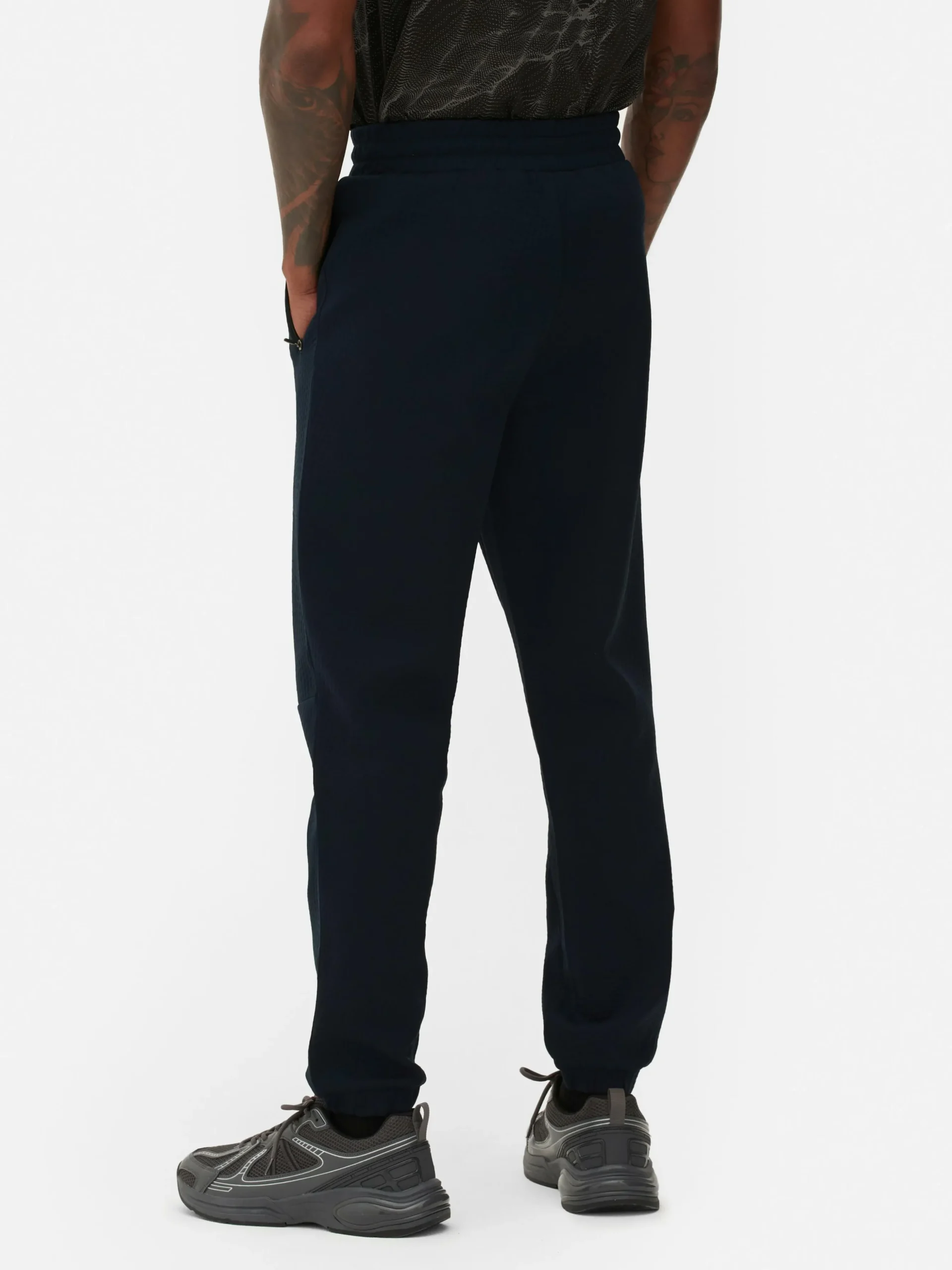 Joggers Texturizados De Cintura Elástica