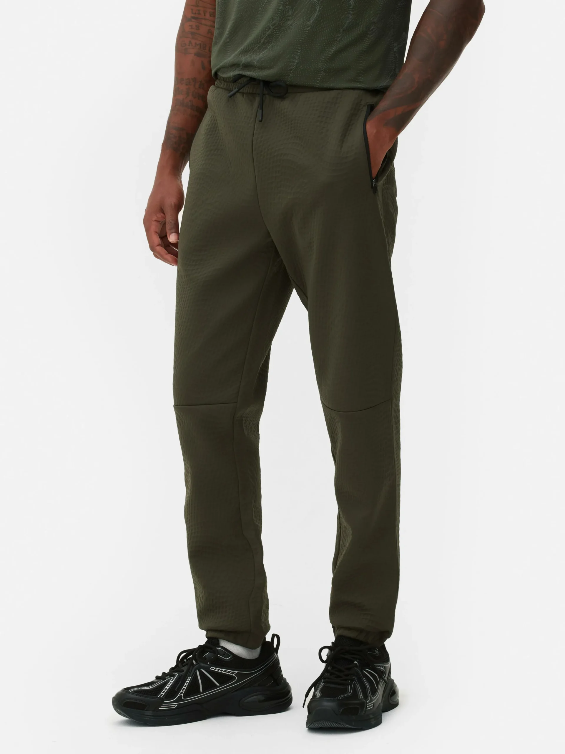 Joggers Texturizados De Cintura Elástica