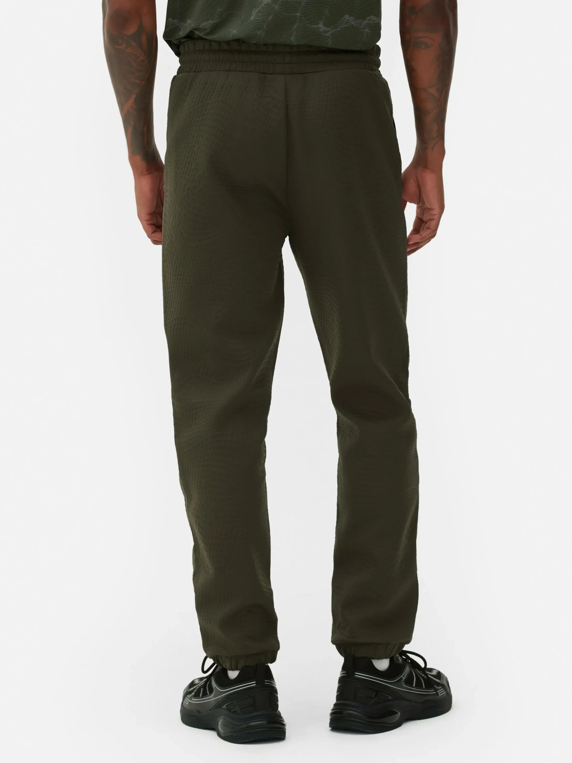 Joggers Texturizados De Cintura Elástica