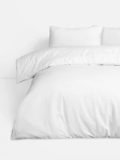 Juego De Fundas De Edredón Y Almohadas De Seersucker Para Cama King Size