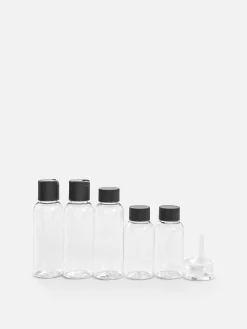 Juego De Recipientes Y Etiquetas Para Viaje