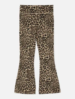 Leggings Acampanados De Leopardo