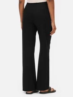 Leggings Acanalados De Pernera Recta A Juego