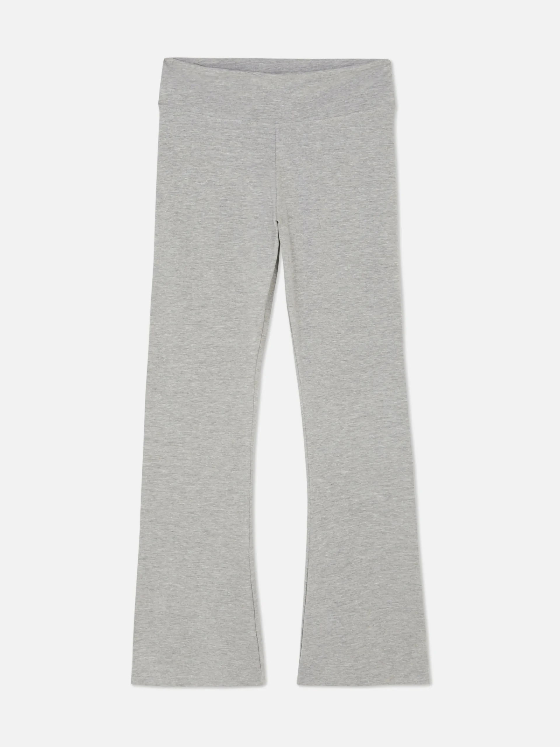 Leggings De Punto Acampanados De Talle Alto