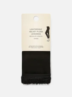 Leggings Ligeros De Terciopelo Con Forro Afelpado