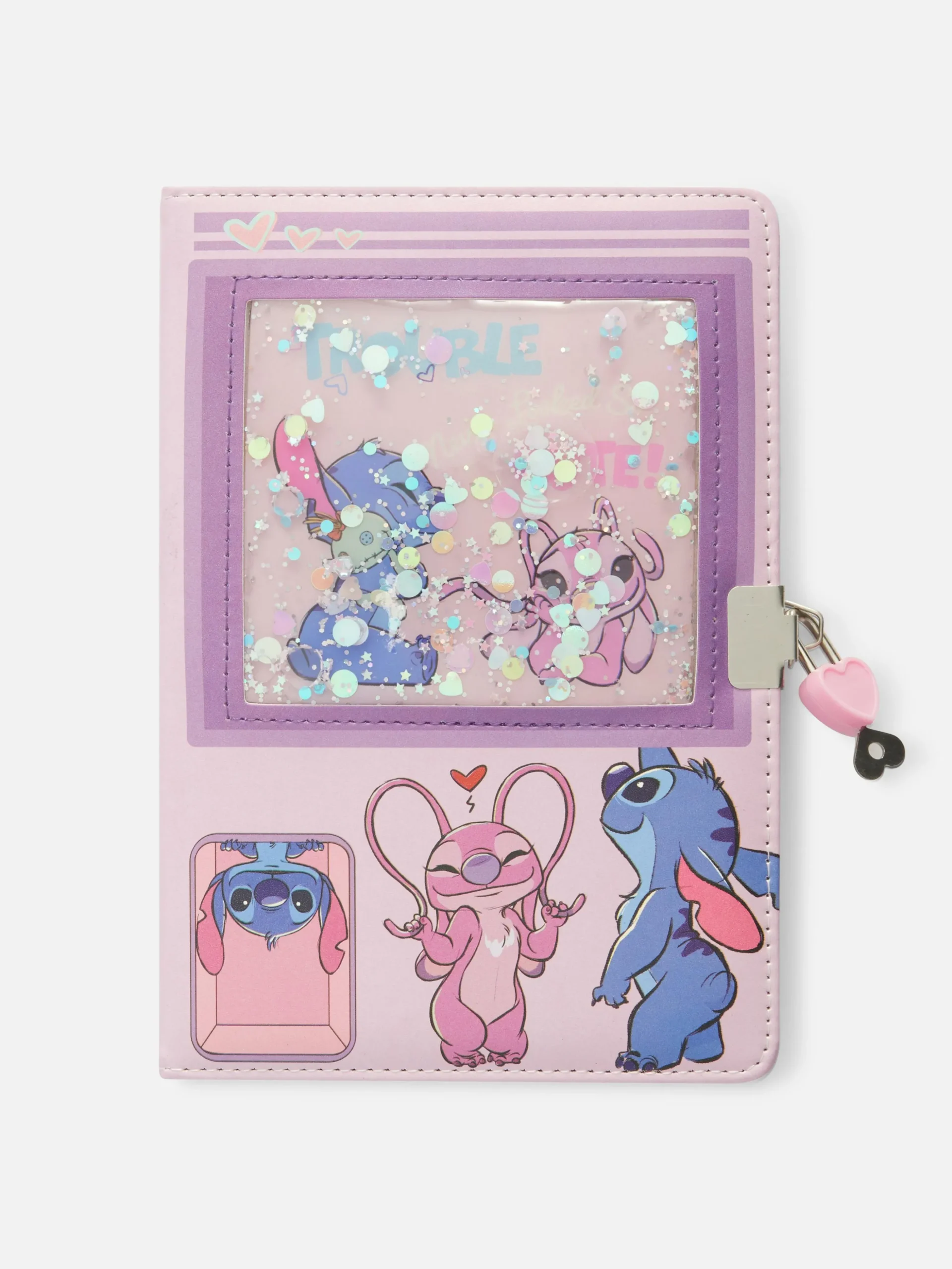 Libreta A5 Con Candado De Stitch De Disney