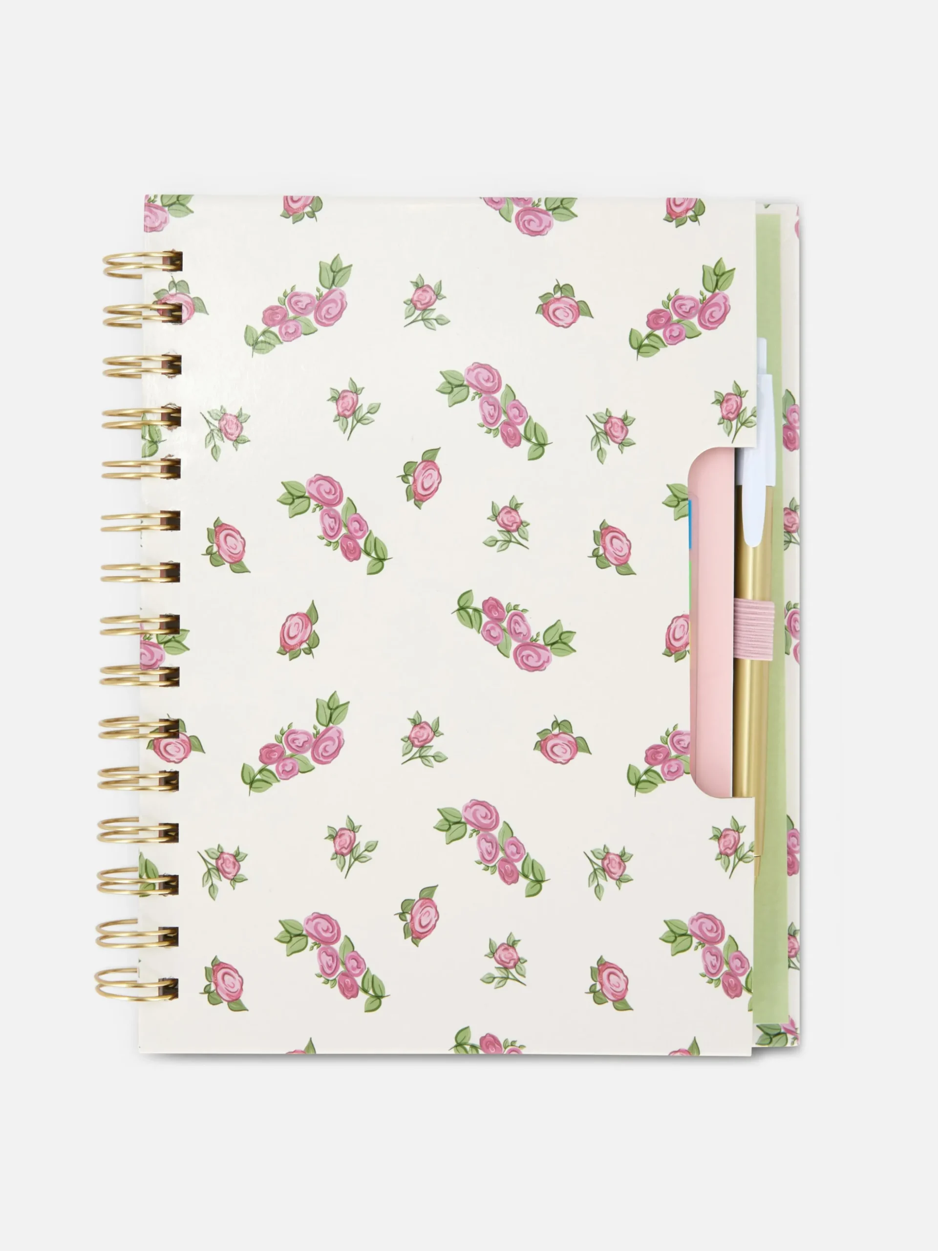Libreta A5 Con Estampado De Rosas