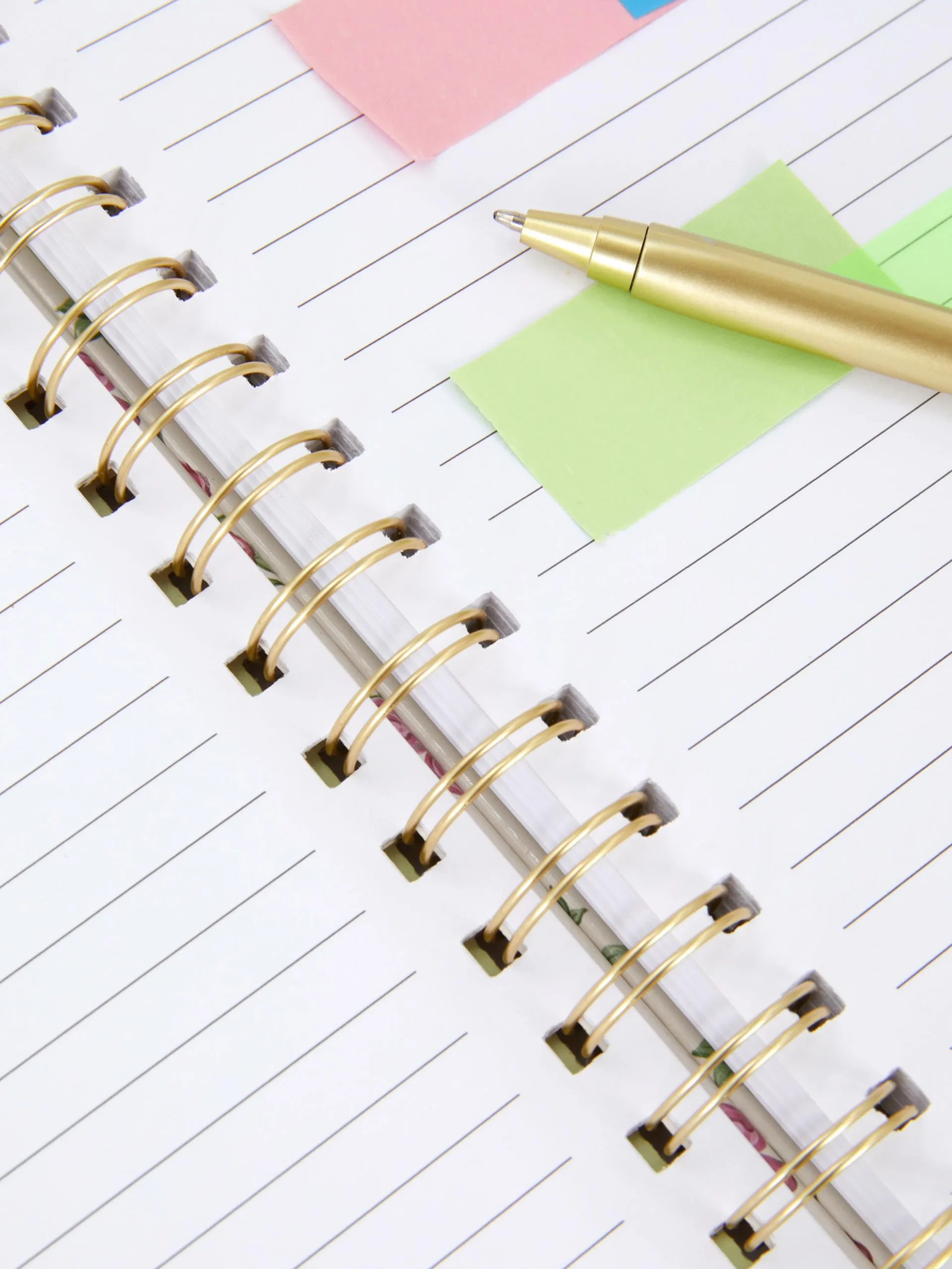 Libreta A5 Con Estampado De Rosas