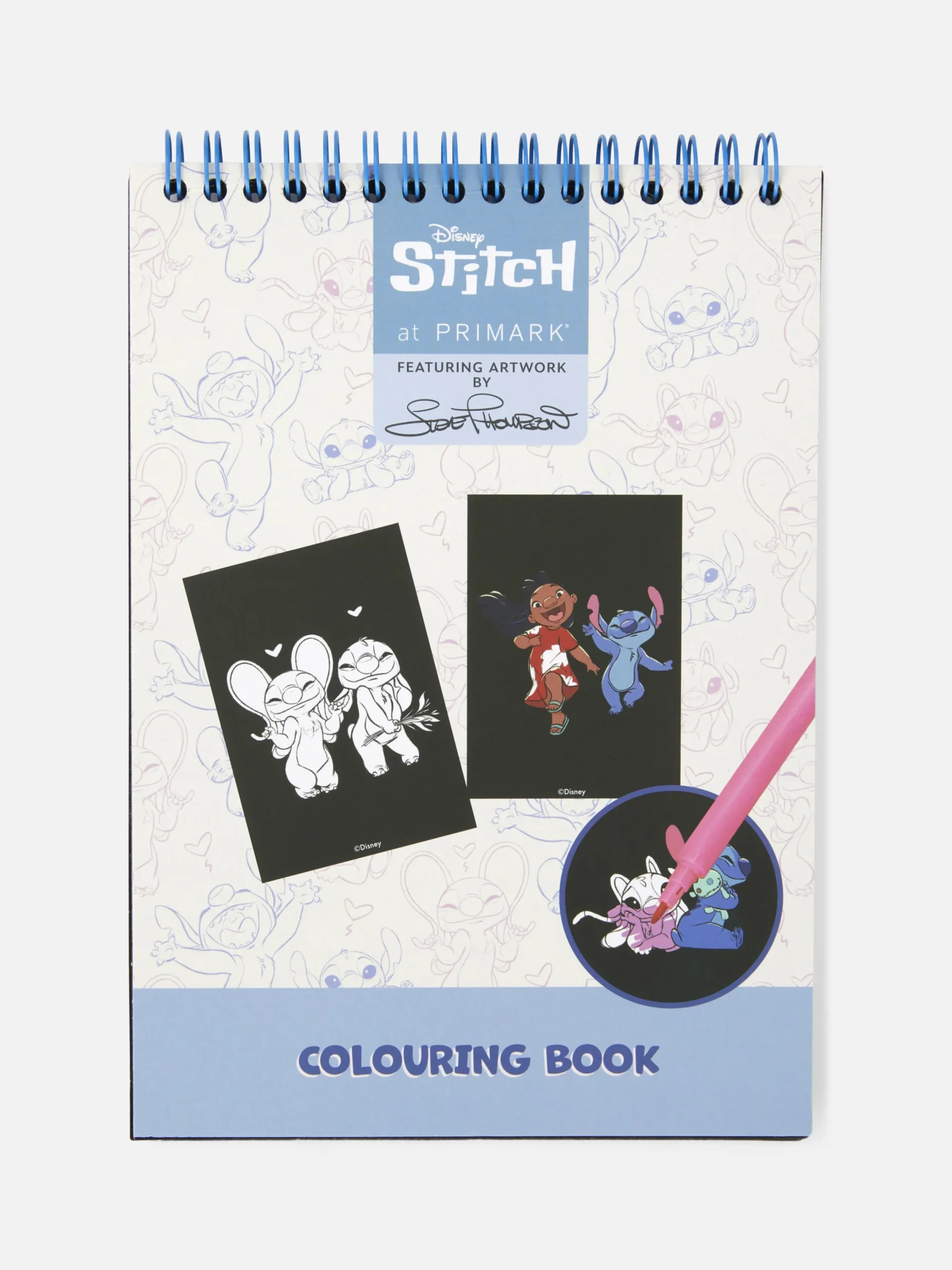 Libro De Colorear Aterciopelado De Stitch De Disney