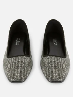 Manoletinas De Punta Cuadrada Con Tachuelas