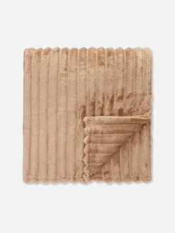 Manta Acanalada Suave Al Tacto