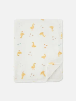 Manta Para Bebé Con Estampado De Patitos
