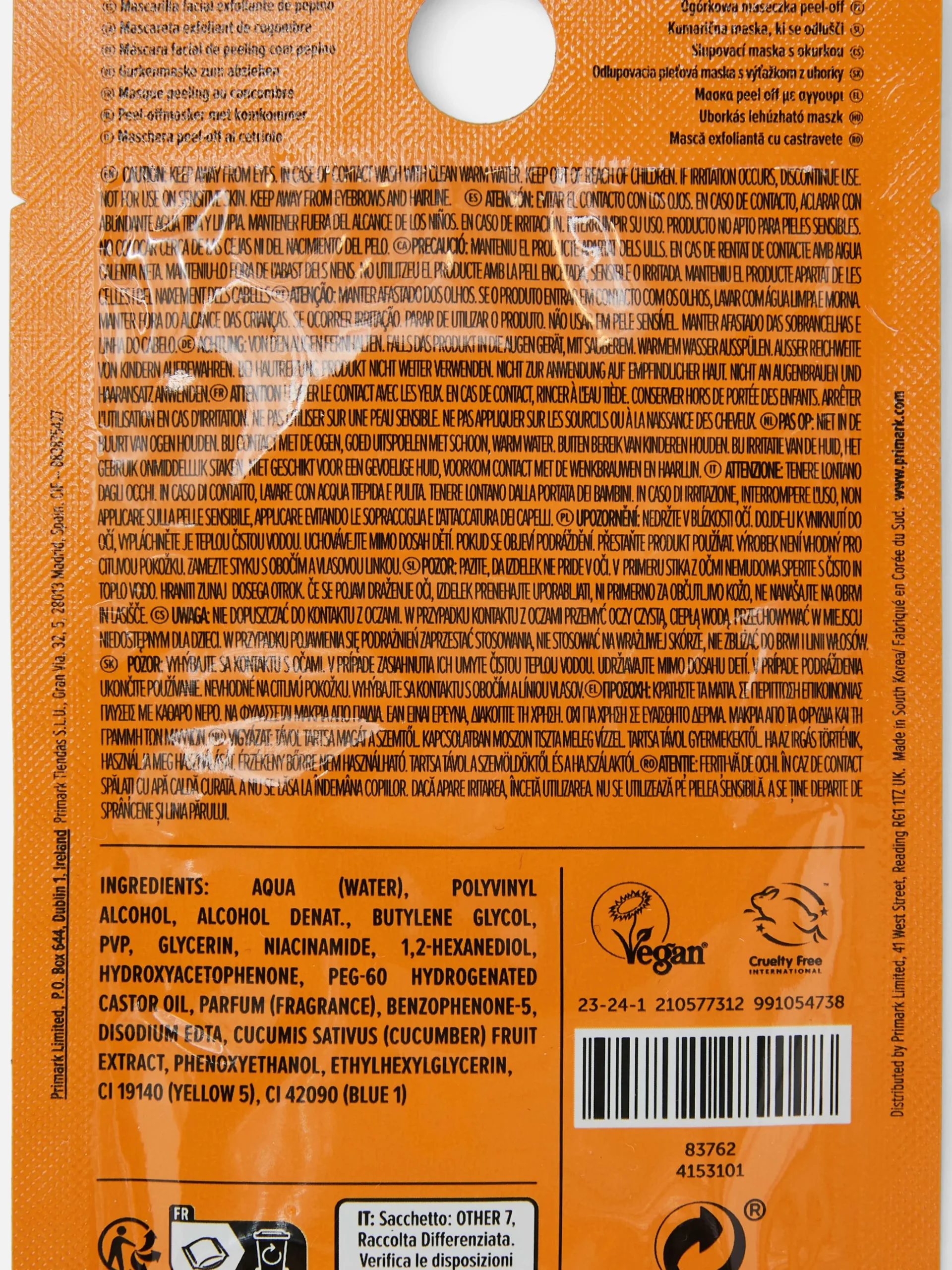 Mascarilla Exfoliante De Pepino De PS...