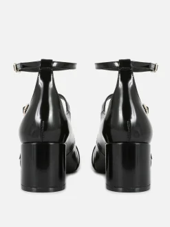 Merceditas De Tacón Con Tres Tiras De Rita Ora