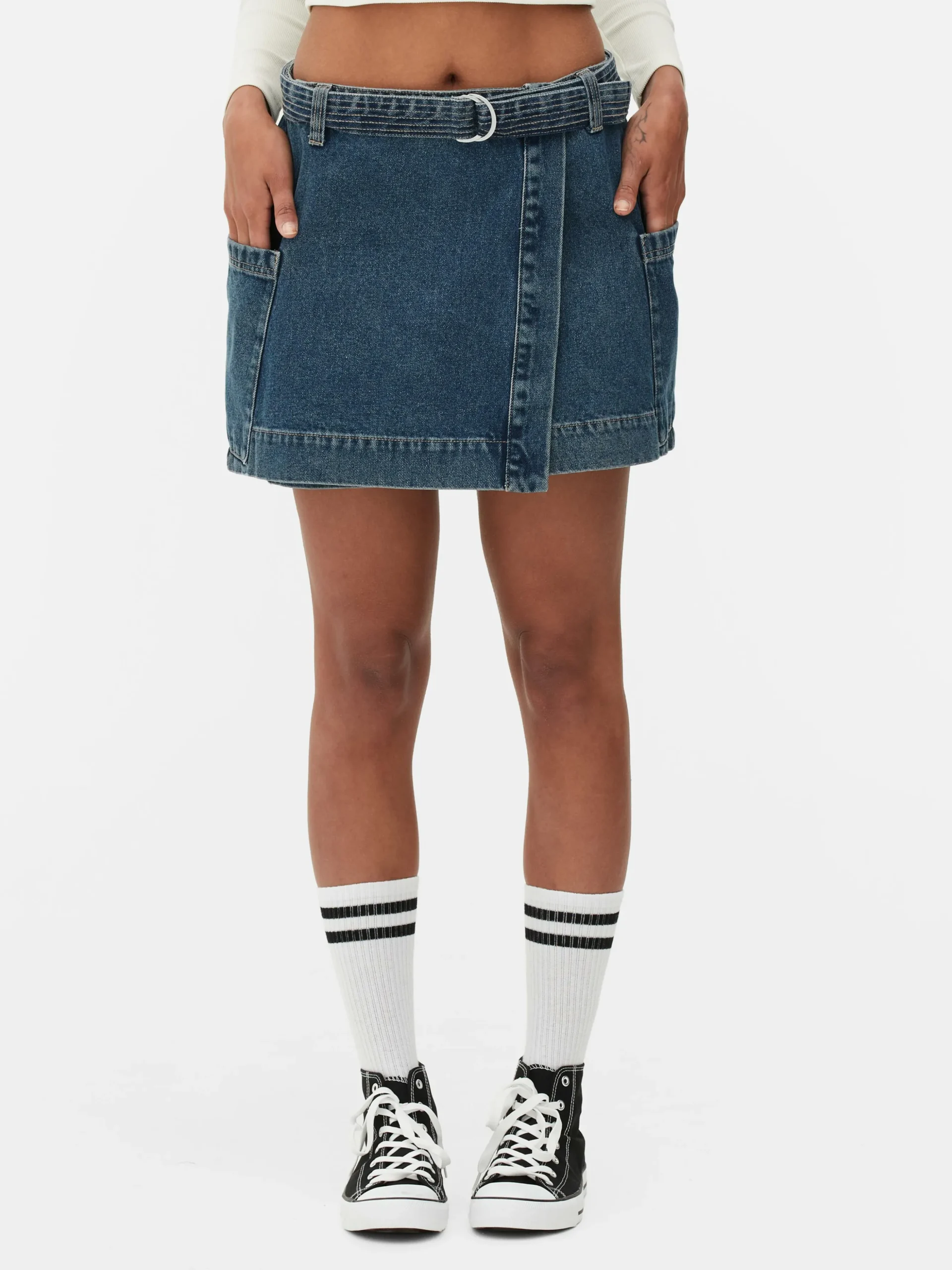 Minifalda Vaquera Cruzada