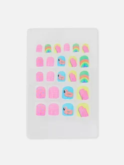 Miniuñas Postizas Adhesivas «Pool Party» De PS...