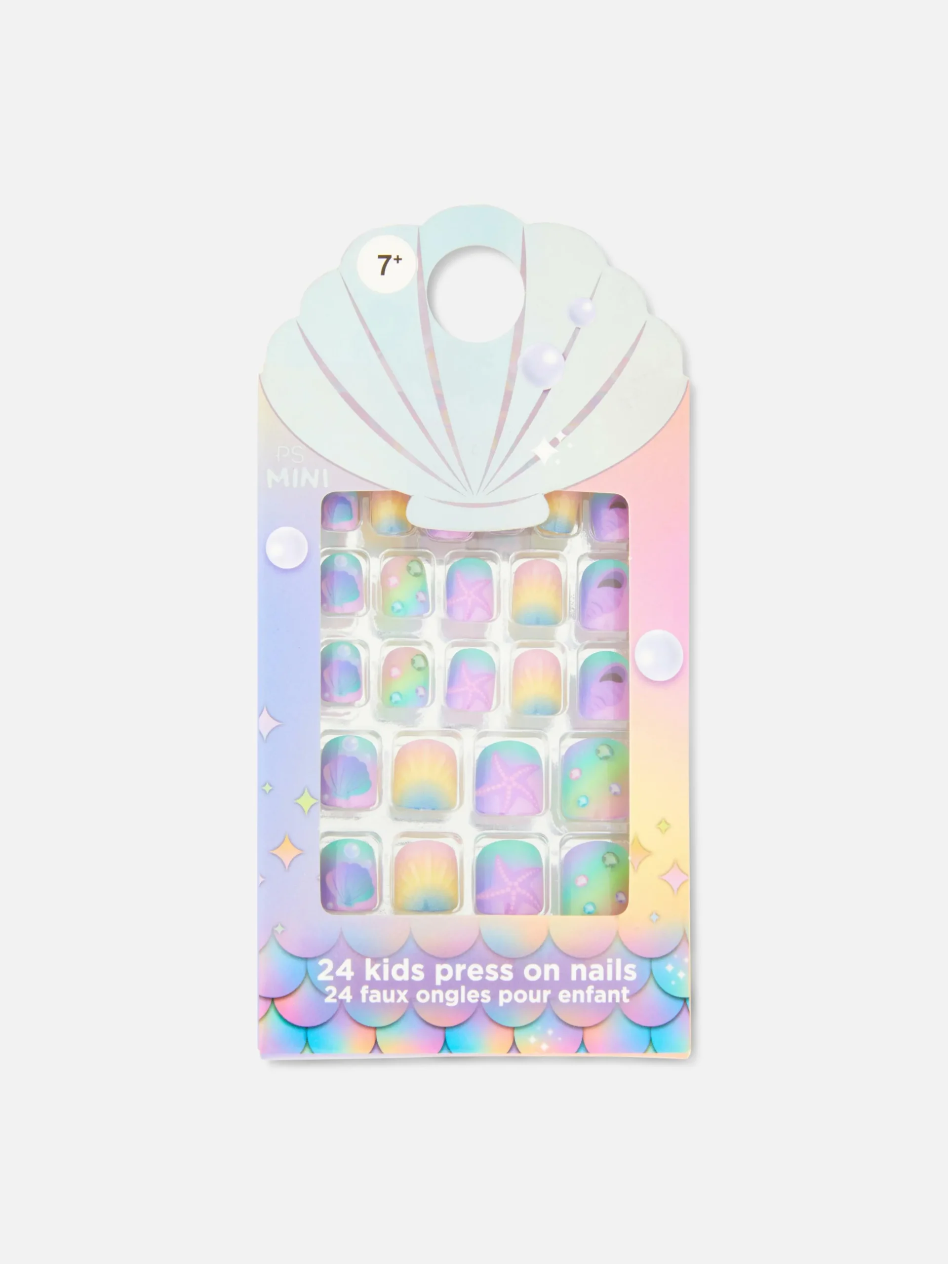 Miniuñas Postizas Brillantes Con Efecto Degradado De PS...