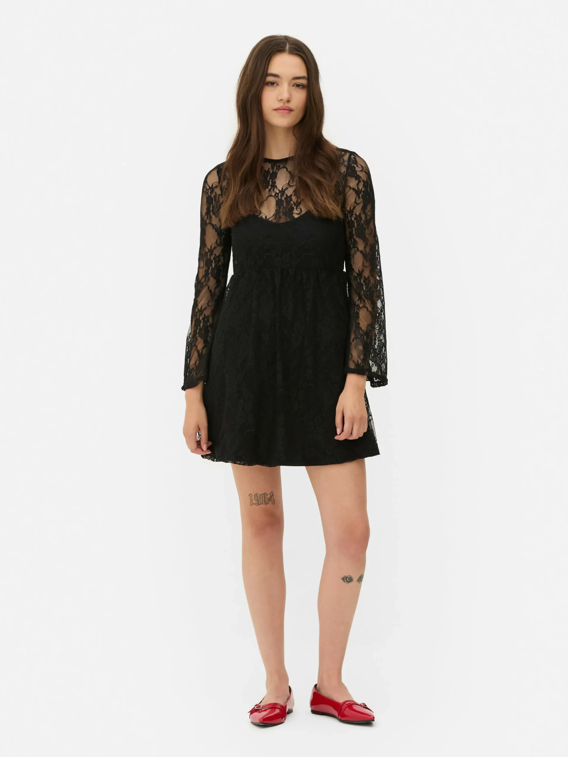 Minivestido De Encaje Beetlejuice X Colleen Atwood