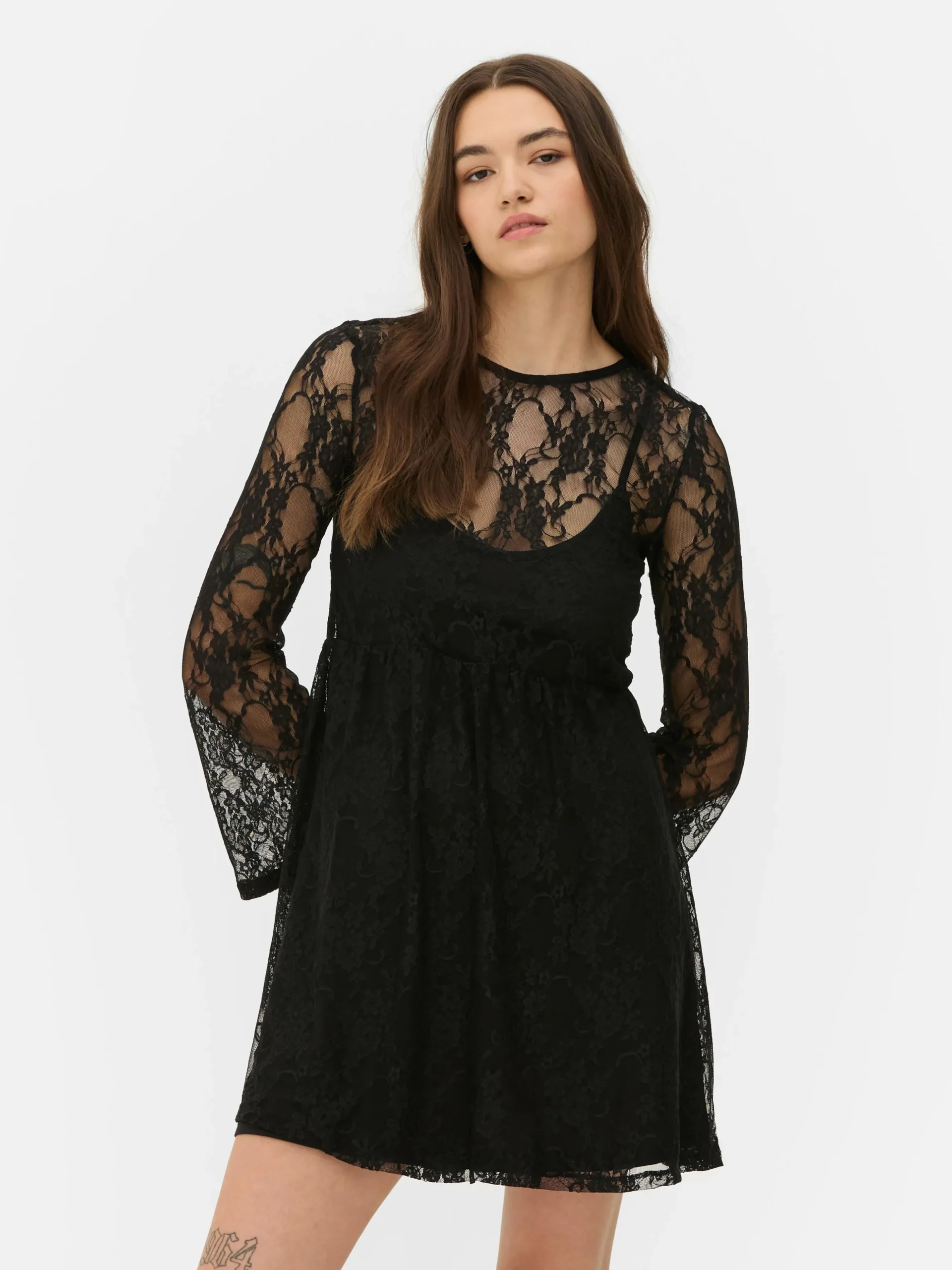 Minivestido De Encaje Beetlejuice X Colleen Atwood