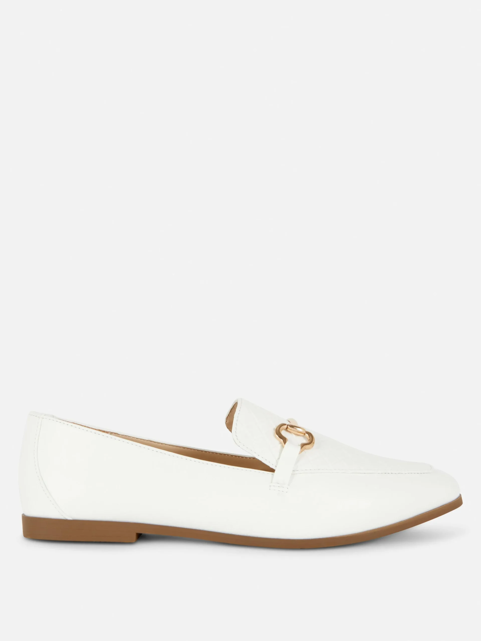 Mocasines De Piel Sintética Con Adorno Metálico