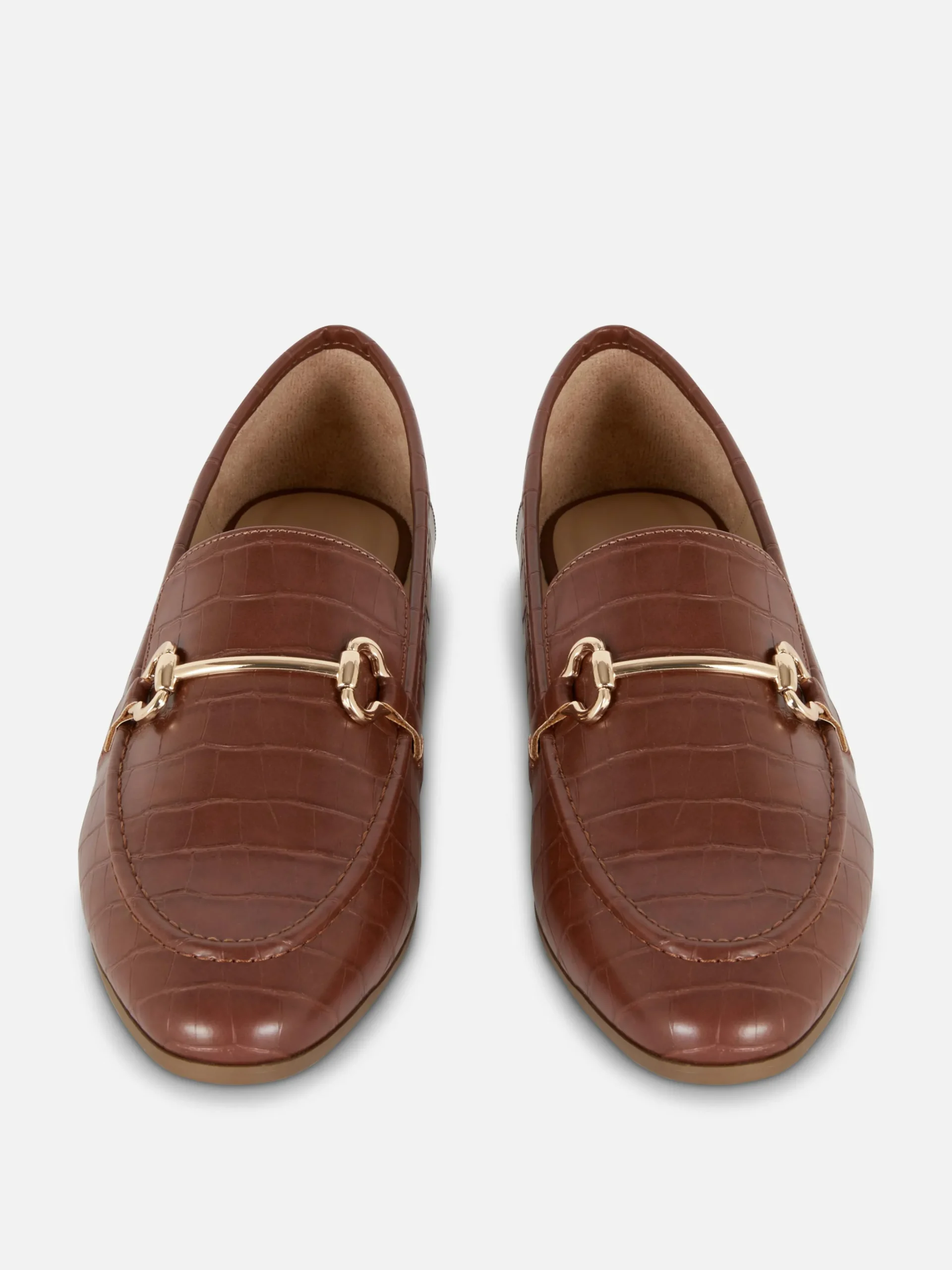 Mocasines De Piel Sintética Con Adorno Metálico