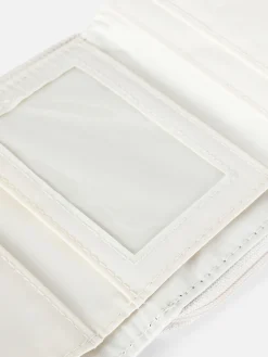 Monedero De Piel De Cocodrilo Sintética Con Inicial