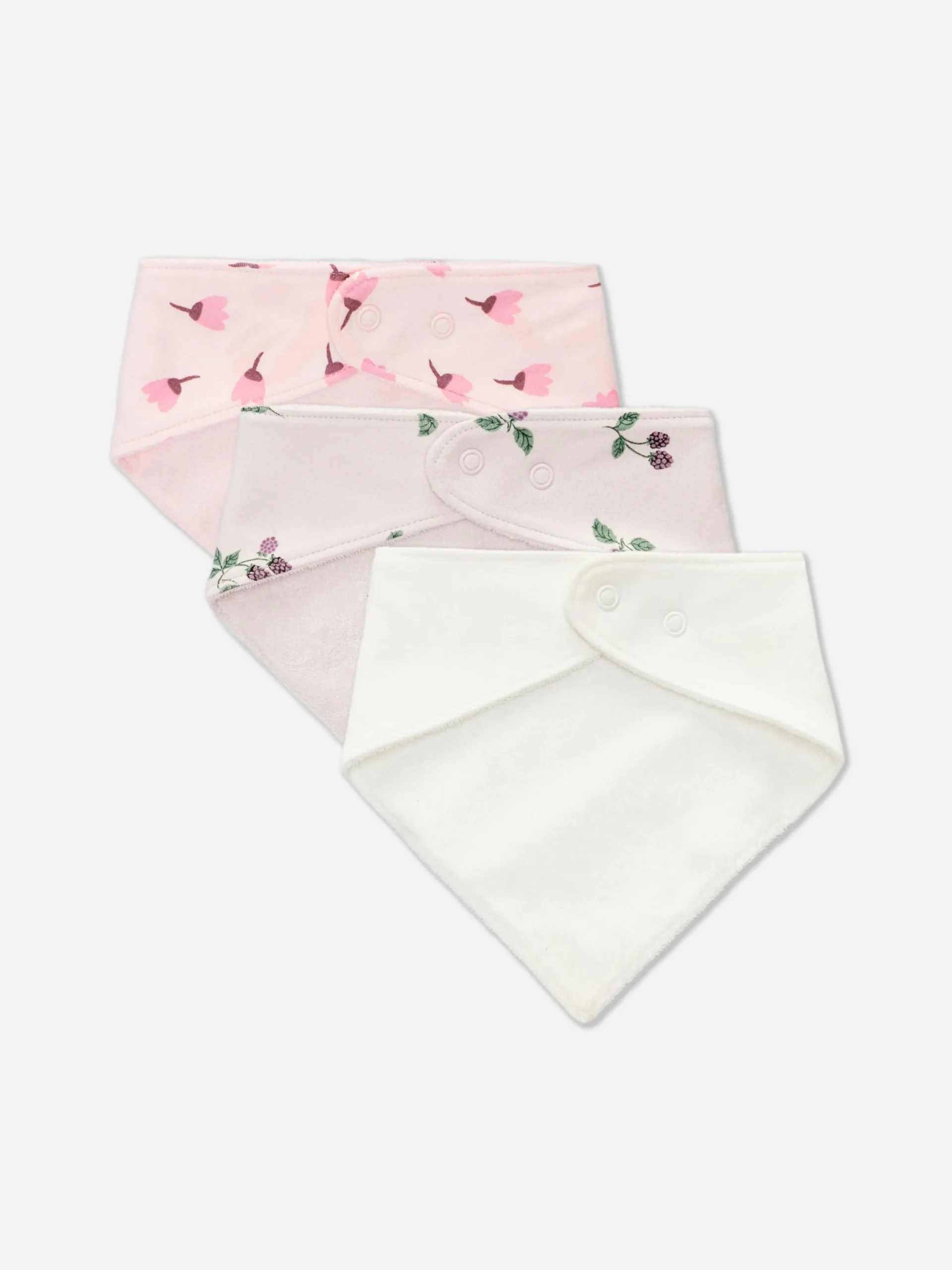 Pack De 3 Baberos Tipo Bandana Con Bayas